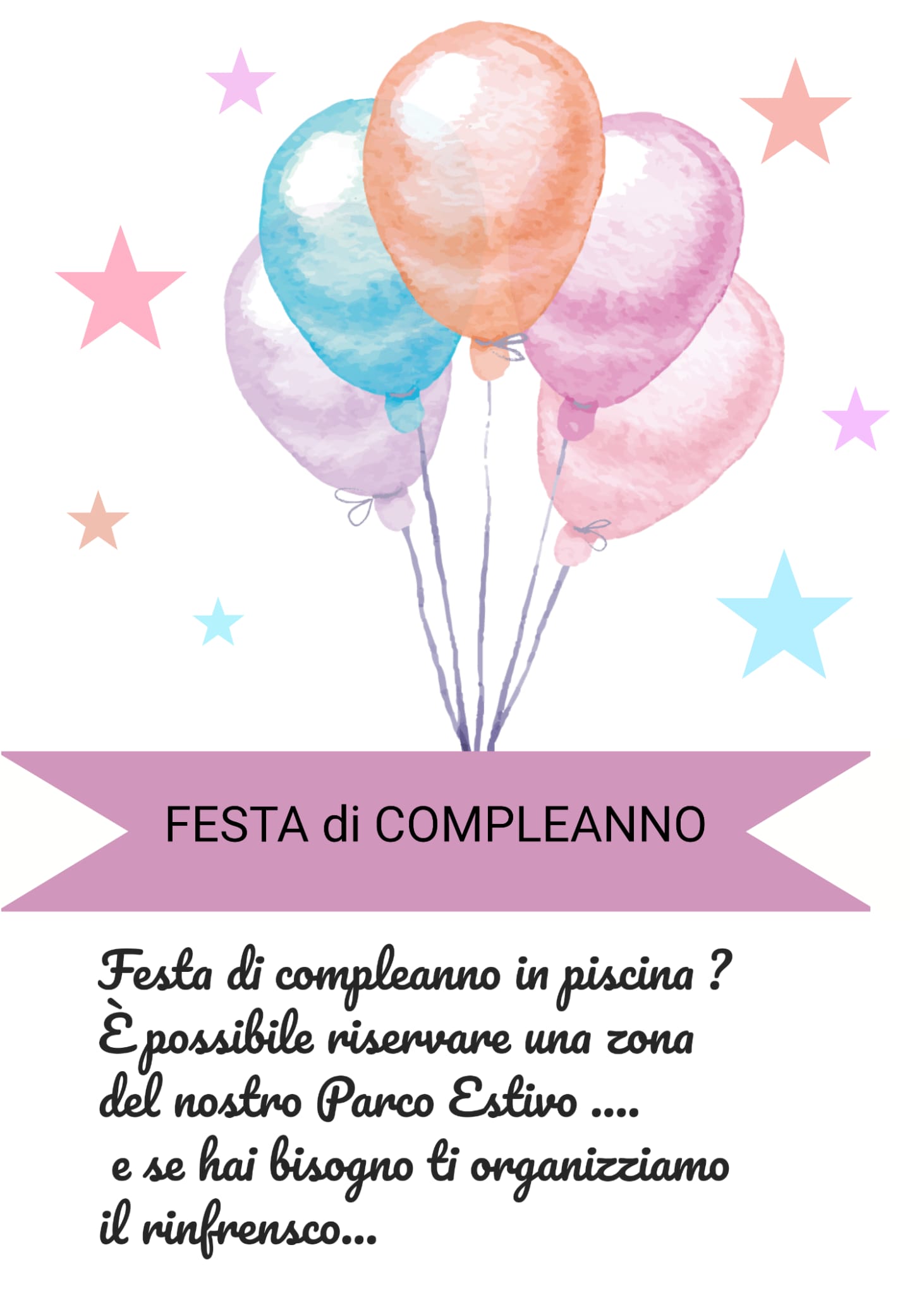 COMPLEANNO in PISCINA …